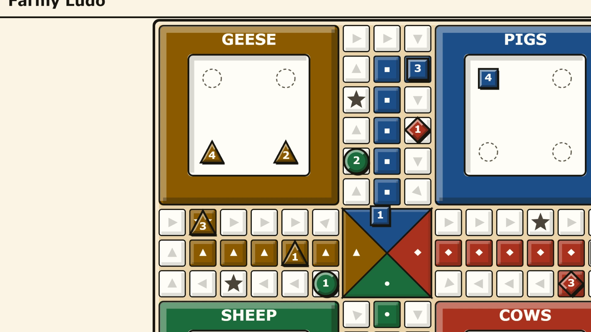 Pawnrush: close in on the Geese and Pigs yards and the track between them